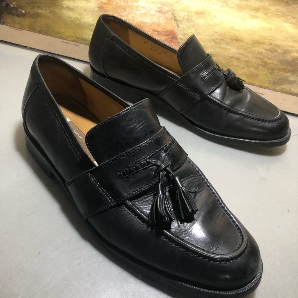 Johnson Murphy dress loafer designer luxury leather comfort work casual black - Picture 5 of 9